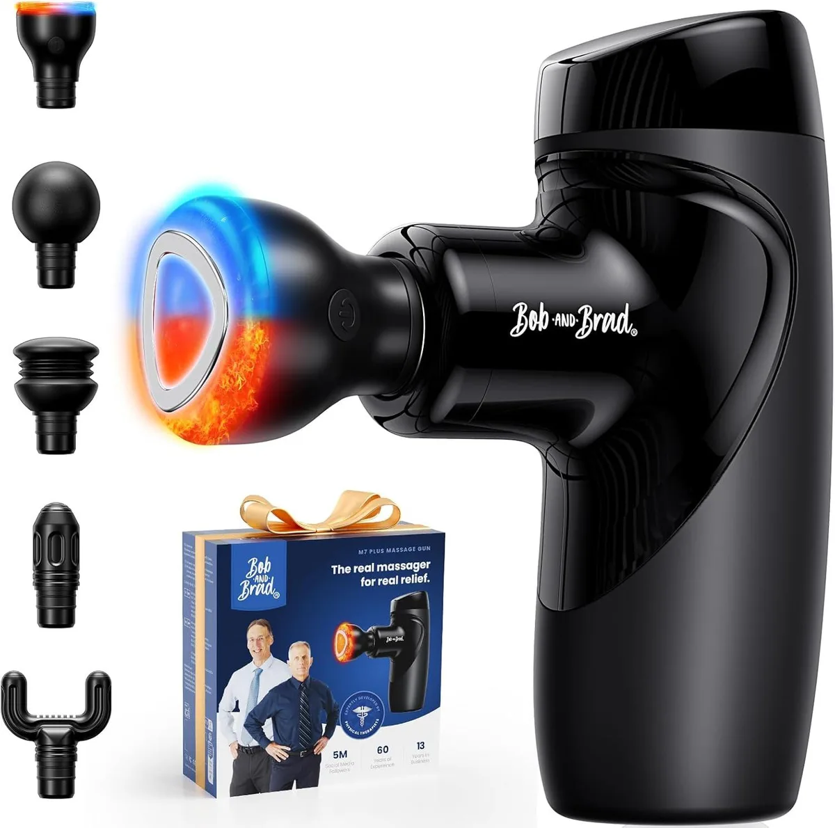 Bob and Brad Bob and Brad M7 Plus Mini Massage Gun with Heat, 0.88 lb — 商品写真