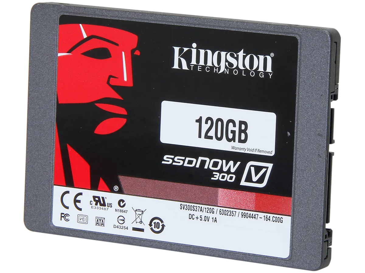Kingston Technology Corp. Kingston SSDNow V300 120GB 2.5" SATA internal SSD SV300S37A/120G — product photo