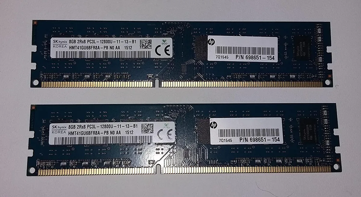 SK hynix SK hynix HMT41GU6BFR8A-PB 2x8GB 16GB DDR3 1600 CL11 desktop RAM — product photo
