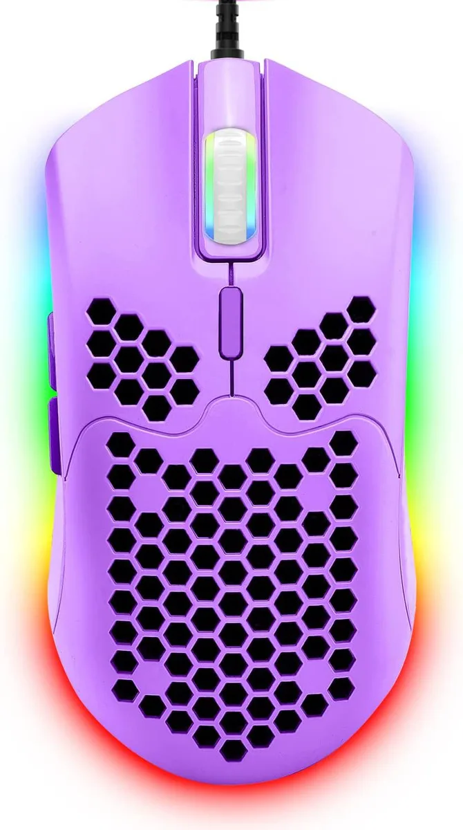 zhhcyyds zhhcyyds M1 Wired Gaming Mouse 6400 DPI 69g Purple — foto produk