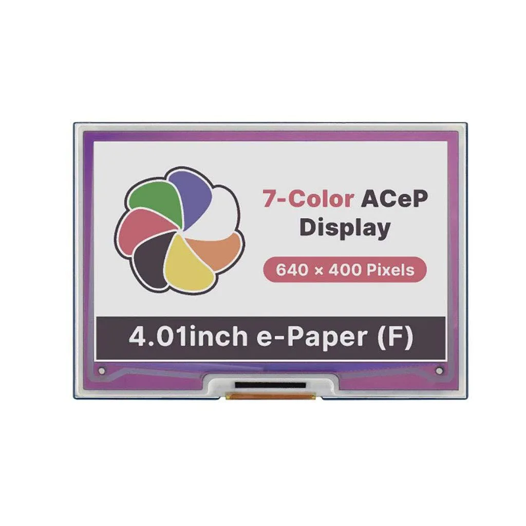 LORDWORLD LORDWORLD 4.01inch E-Paper HAT 640×400 7-Color SPI — Produktfoto