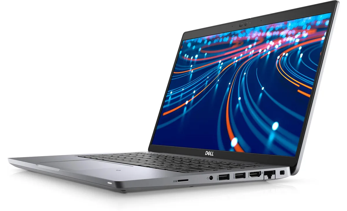 Silver 14 inch business laptop, non-touch FHD screen, backlit keyboard, fingerprint reader
