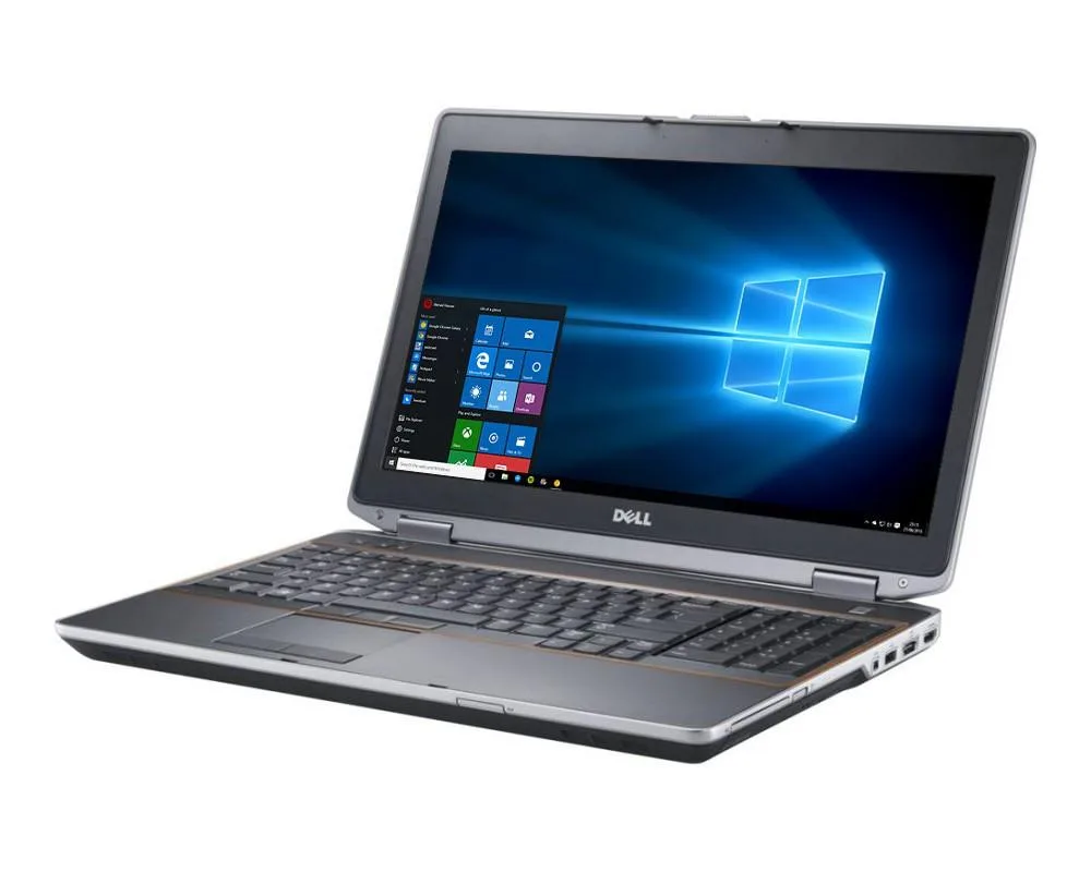 Grey 14 inch Dell Latitude E6420 laptop closed lid showing anodized aluminum display back