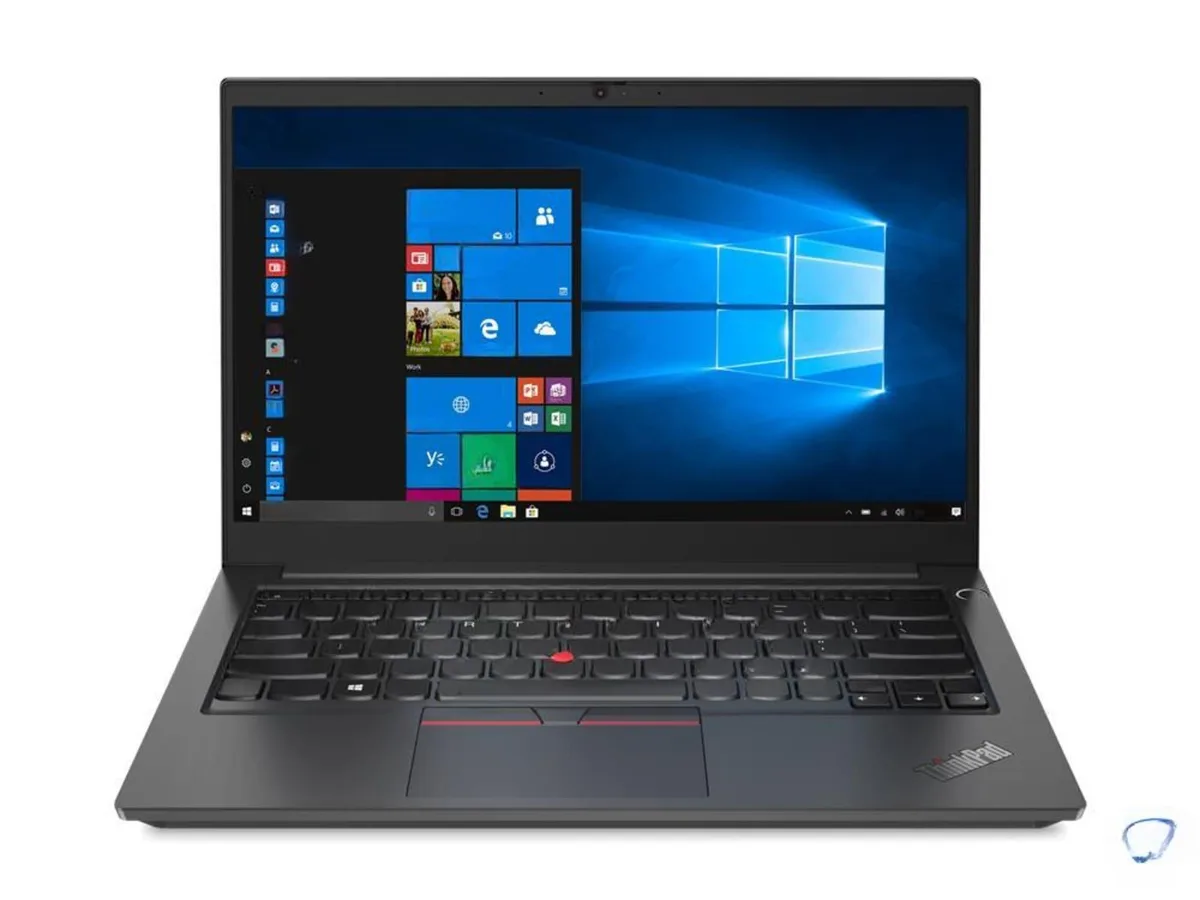Black ThinkPad E14 Gen 2 laptop, 14 inch non-touch FHD screen, matte finish