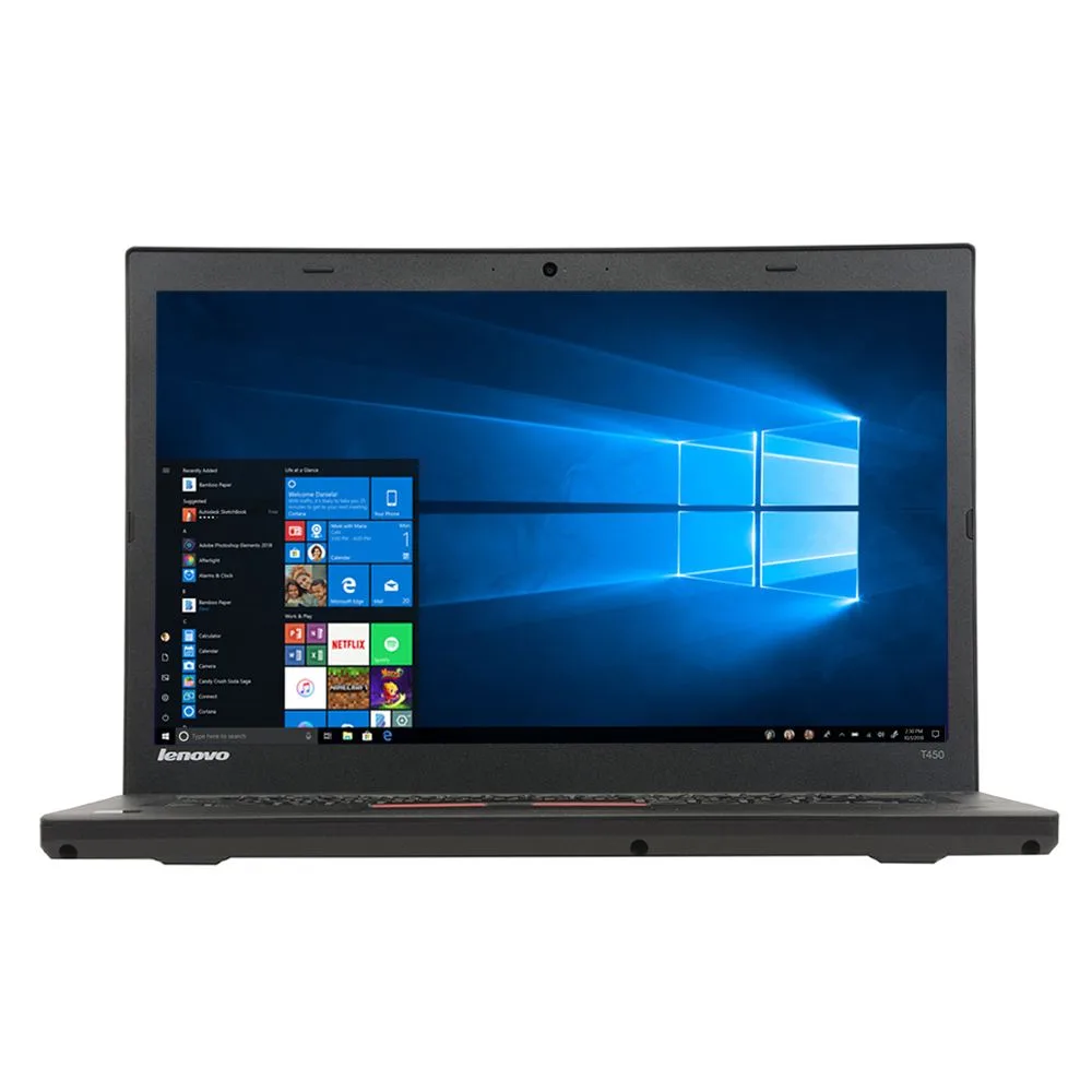 Lenovo Lenovo ThinkPad T450 laptop Core i5-5200U 16 GB 240 GB SSD 14" HD — photo du produit