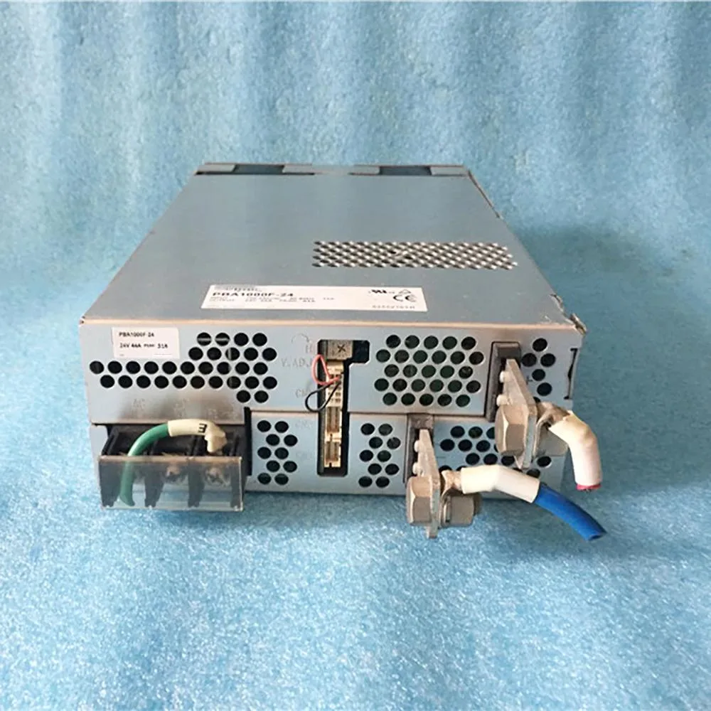 Rectangular metal ATX power supply unit, silver finish