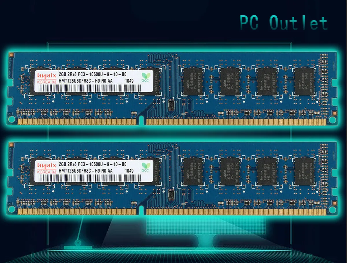 SK hynix SK hynix HMT125U6DFR8C-H9 4GB (2x2GB) DDR3-1333 CL9 1.50V desktop RAM — product photo