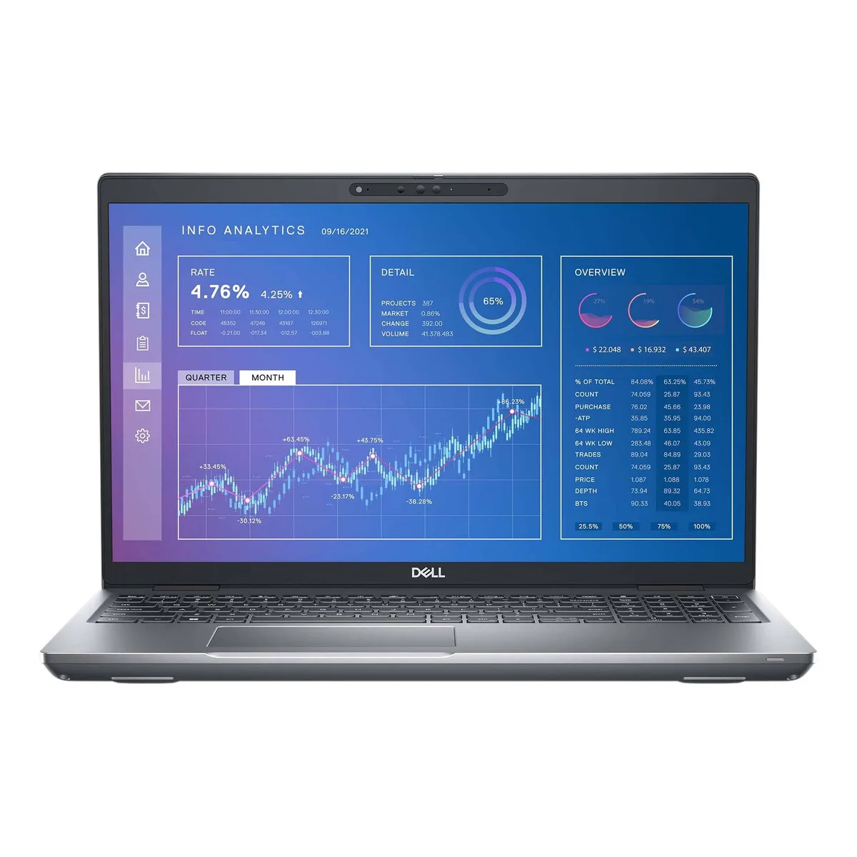 DELL Dell Precision 3571 laptop i7-12700H 16GB 256GB 15.6" FHD Windows 11 Pro Silver — toote foto