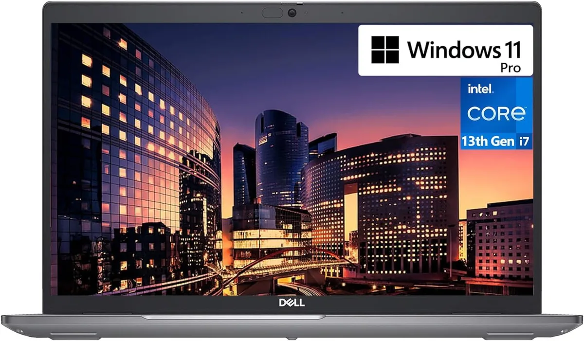Grey Dell Latitude 5440 laptop, 14 inch non-touch anti-glare screen, backlit keyboard, fingerprint reader