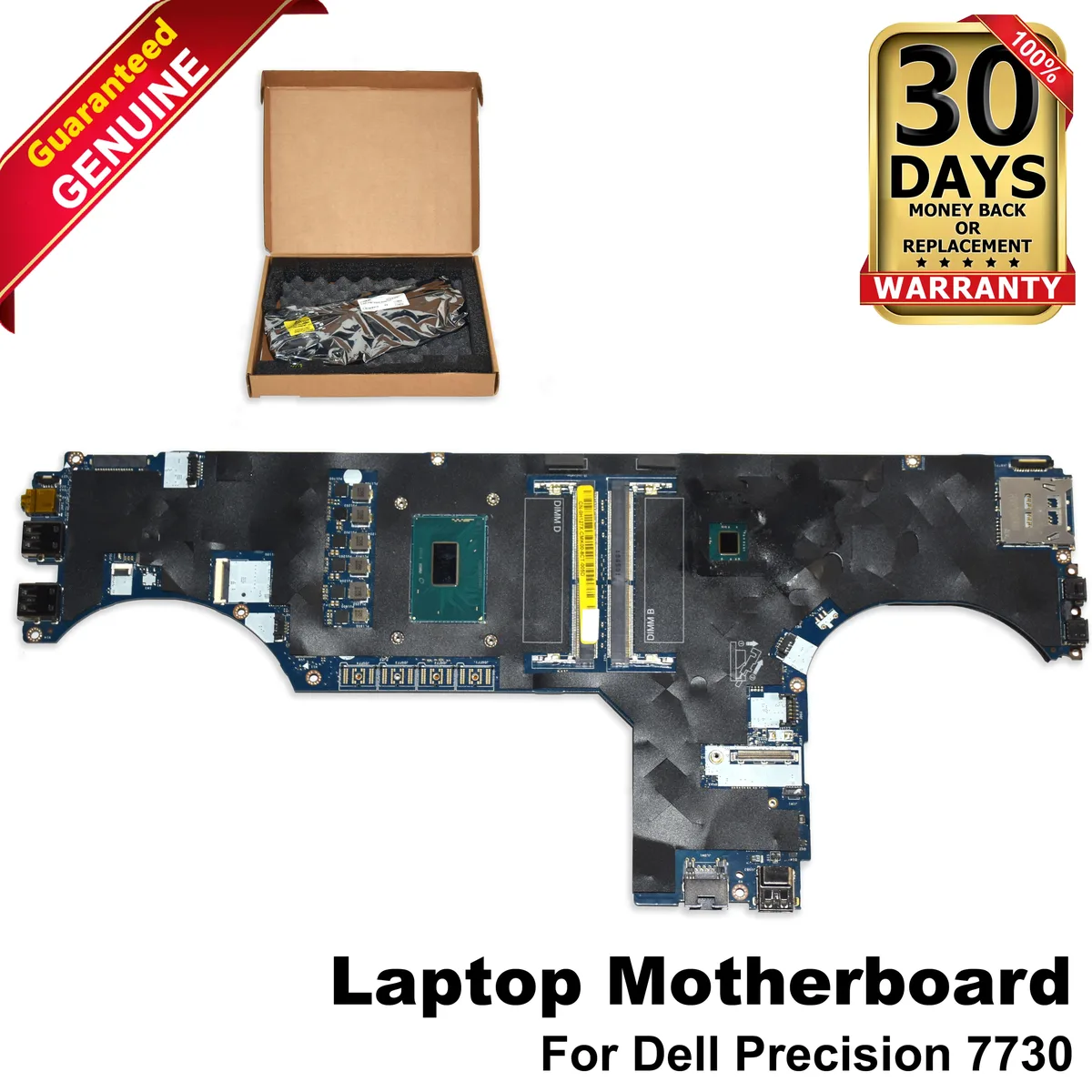 DELL DELL Precision 7730 Motherboard H127X Xeon E-2176M DDR4 laptop replacement part — product photo
