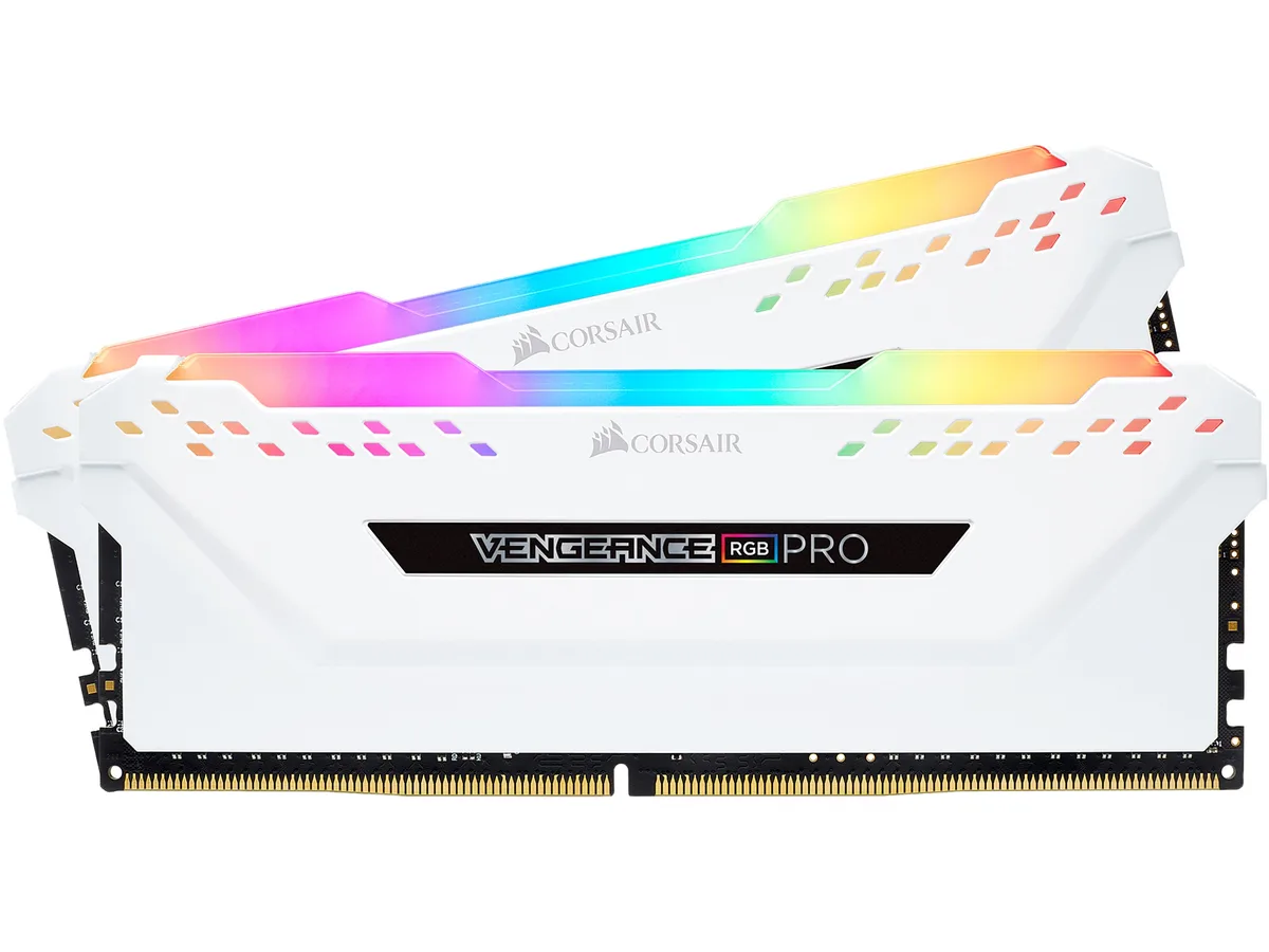 Corsair Corsair CMW16GX4M2C3000C15W Vengeance RGB Pro 16GB (2x8GB) DDR4-3000 CL15 White desktop RAM — product photo