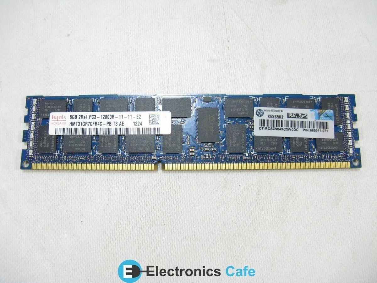 Green 240-pin DDR3 server memory module with black chips and gold contacts
