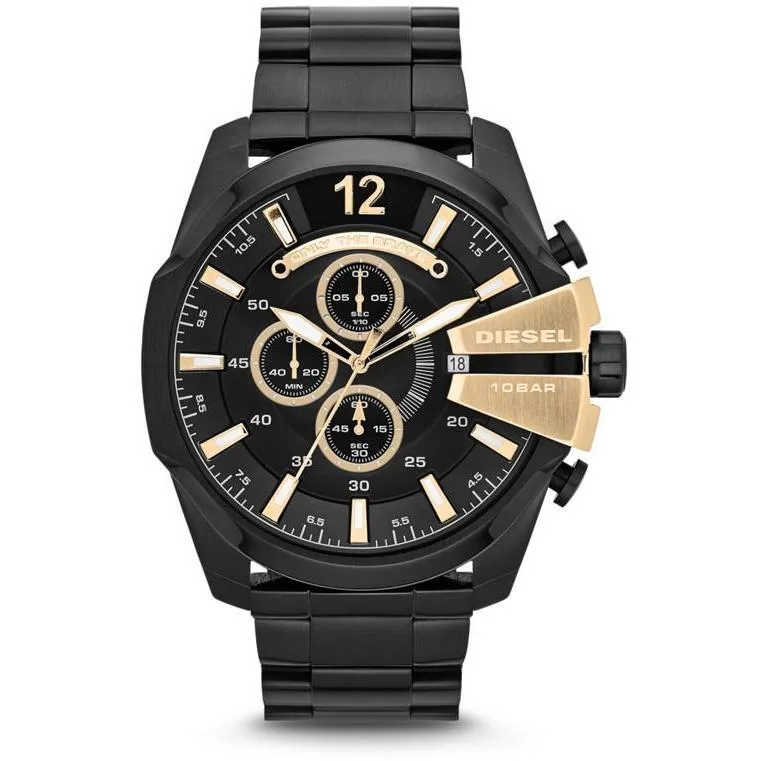 Diesel Diesel DZ4338 Mega Chief 53mm Black IP Steel Watch — product photo