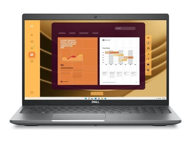Gray 15.6-inch Dell Latitude 5550 laptop, closed clamshell form factor, matte finish