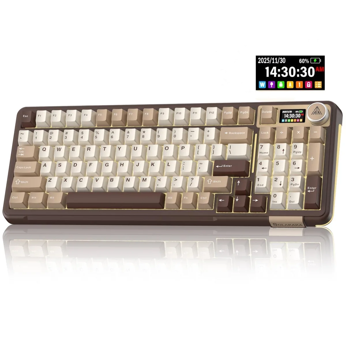 Philips A99 Pro Gaming Keyboard with LCD Screen & Metal Knob — produktfoto