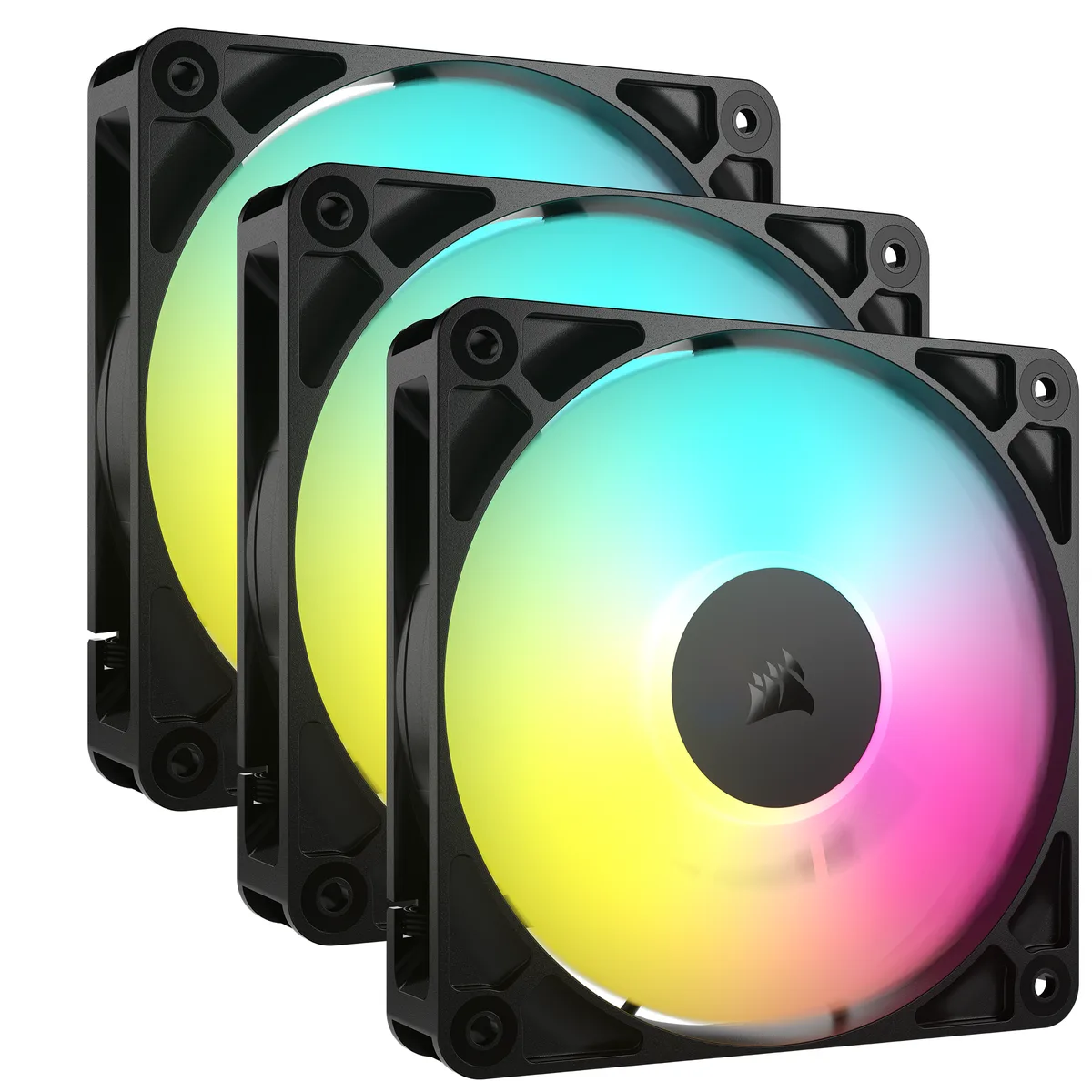 Corsair Corsair CO-9050181-WW RS120 ARGB PWM 120mm case fan triple pack — product photo