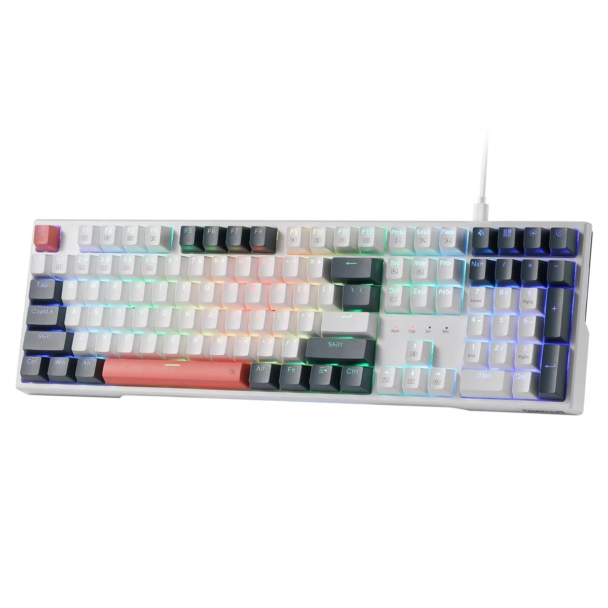 Redragon K668 108-Key Wired Mechanical Gaming Keyboard Red Switch — 商品照片