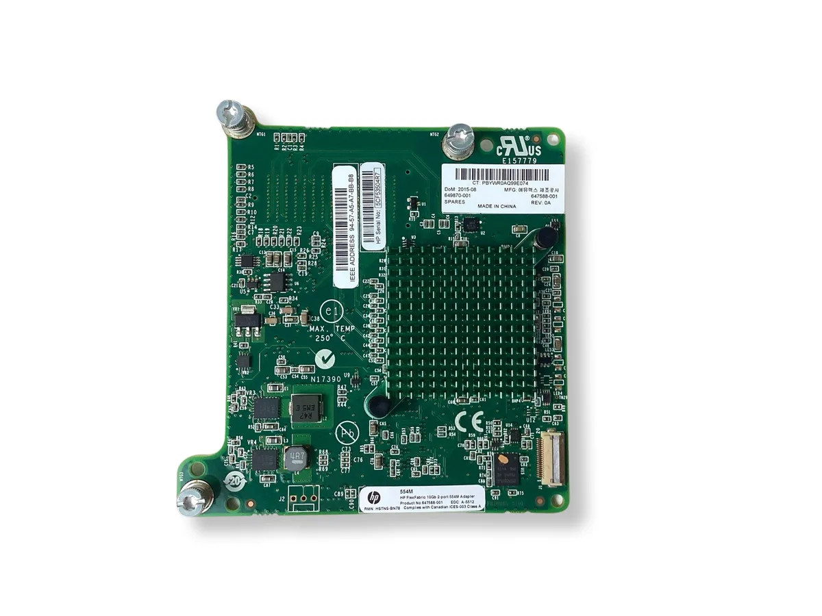 HP HP 649870-001 FlexFabric 10Gb 2-Port 554M Adapter — ürün fotoğrafı