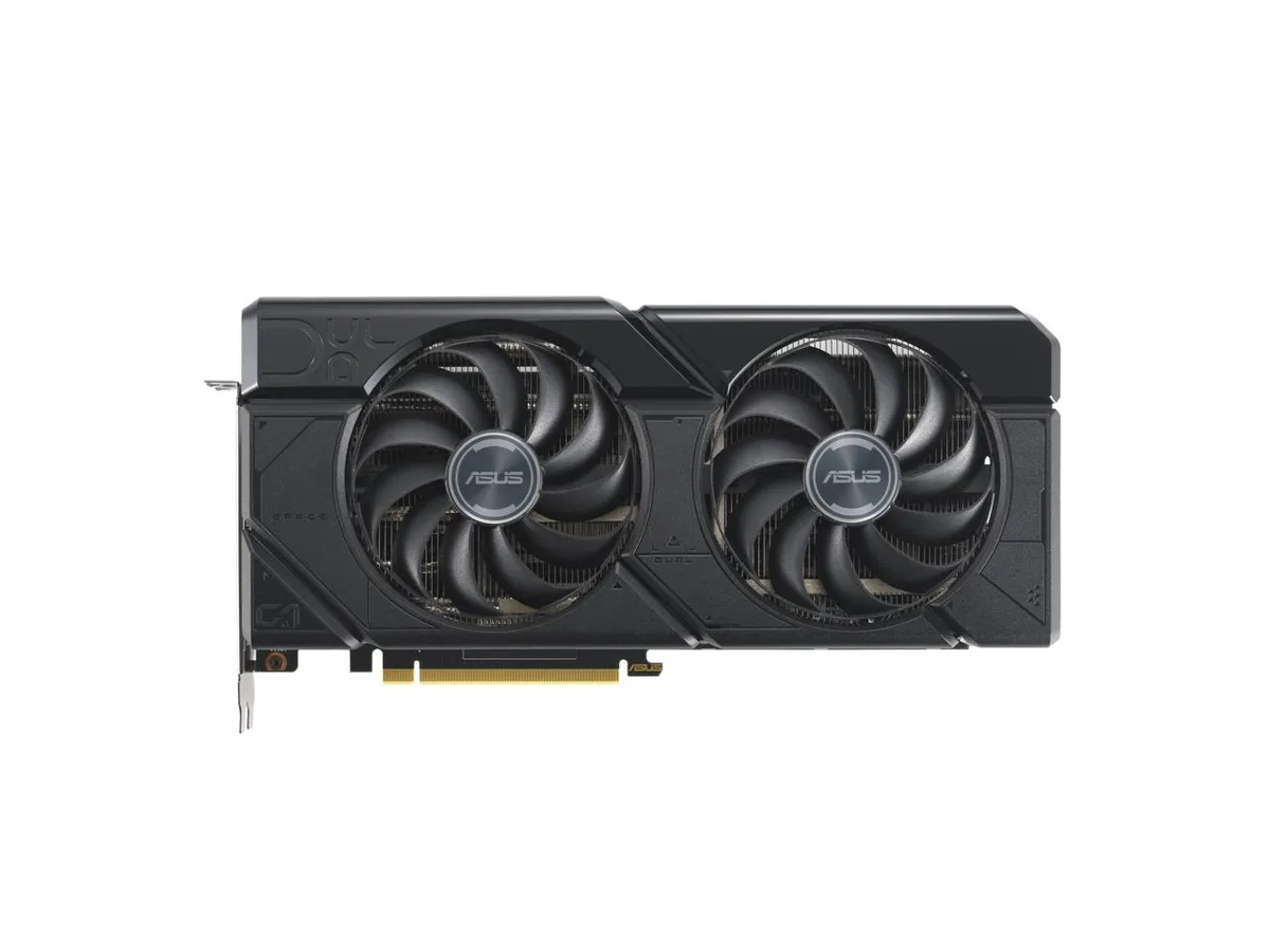 ASUS Radeon RX 7800 XT graphics card with triple-fan cooler in dark grey finish
