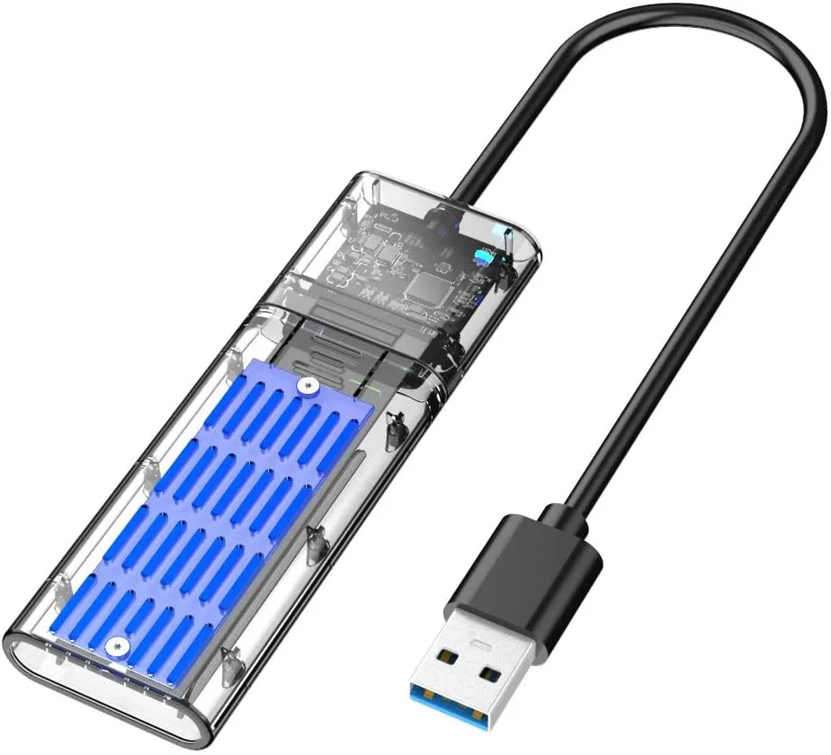 Hitoor Hitoor M.2 SATA NGFF SSD drive enclosure USB3.0 5Gbps 2230 2242 2260 2280 — ภาพสินค้า