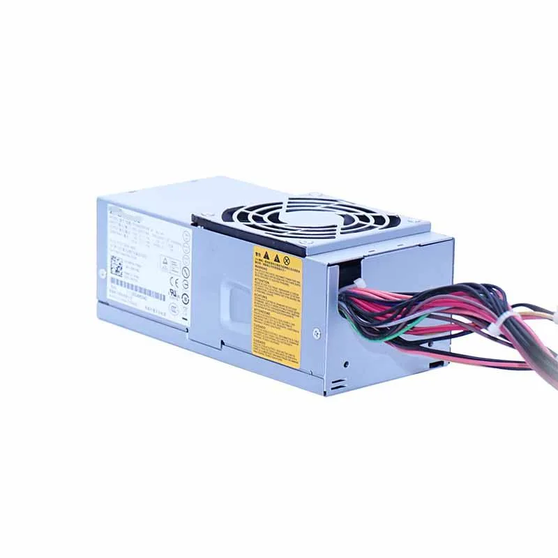 Compact TFX power supply unit with metal casing and rear fan grille