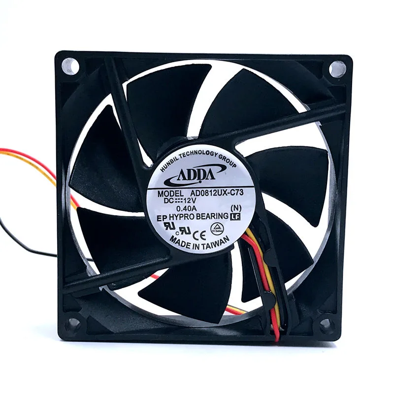 SXDOOL SXDOOL ADDA AD0812UX-C73 80mm 12V .40A 3-pin case fan — תמונת המוצר