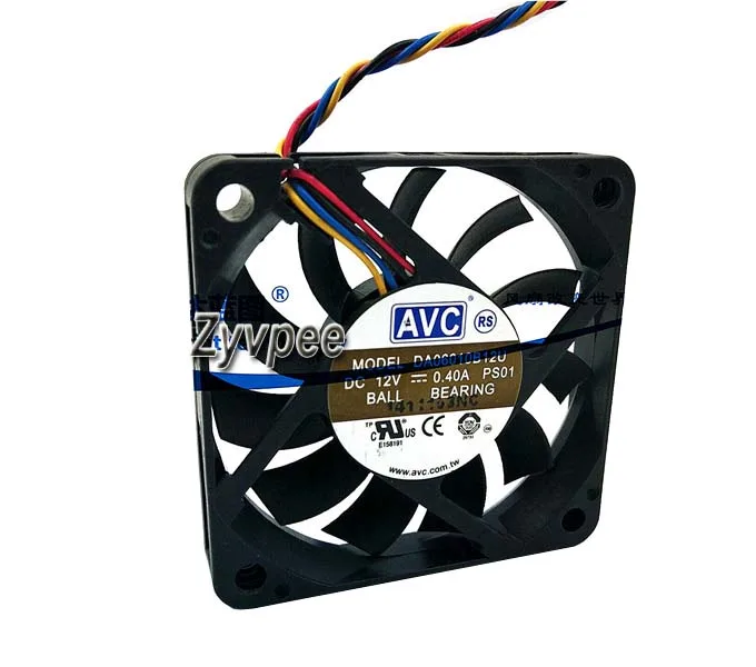 Zyvpee Zyvpee DA06010B12U 60x10mm 12V 0.40A 4-pin case fan — foto produk