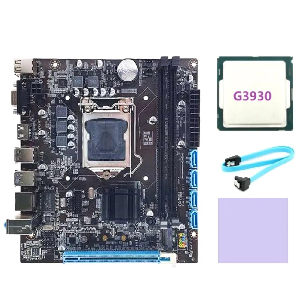 YINGHUA YINGHUA H110 server motherboard LGA1151 G3930 CPU 32GB DDR4 — product photo