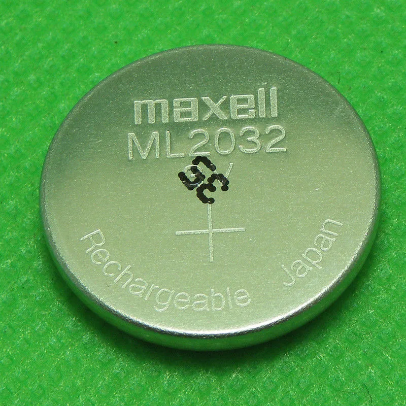 maxell Maxell ML2032 rechargeable 3V button coin cell CMOS battery — product photo