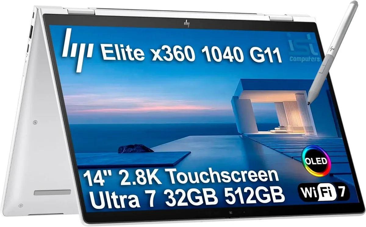 HP HP EliteBook x360 1040 G11 14" 2-in-1 Touchscreen Business Laptop Intel Core Ultra 7 155H 32GB 512GB 2.8K OLED — Produktfoto