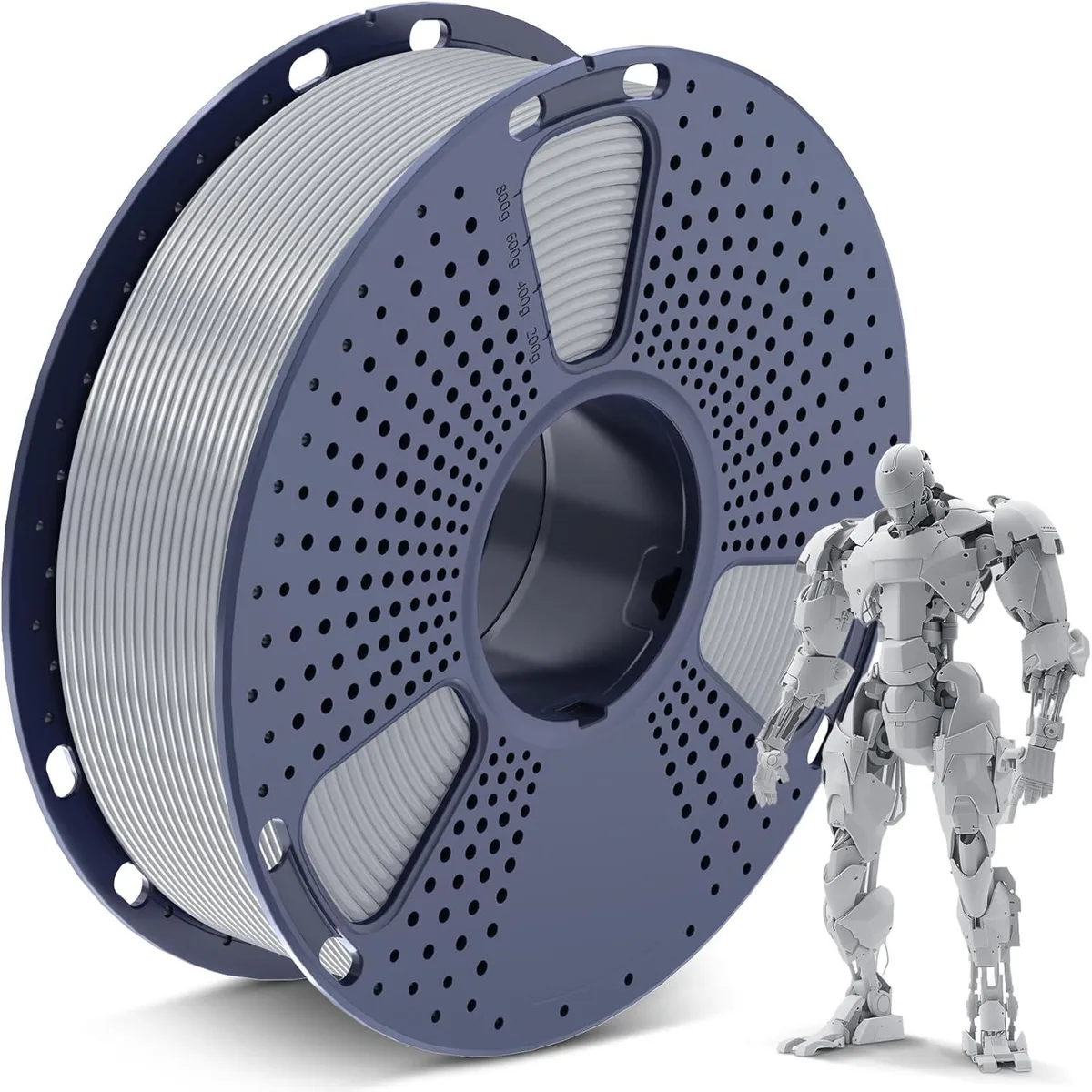 BFKK BFKK PLA 3D Printer Filament 1.75mm Silver 1kg — 제품 사진