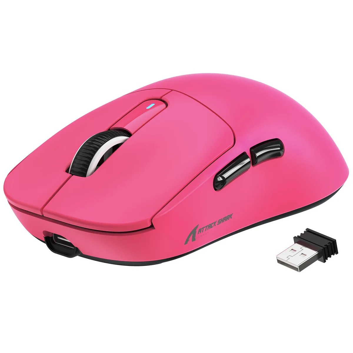 Attack Shark X3 MANBASNAKE Wireless Gaming Mouse 49g Berry — 제품 사진