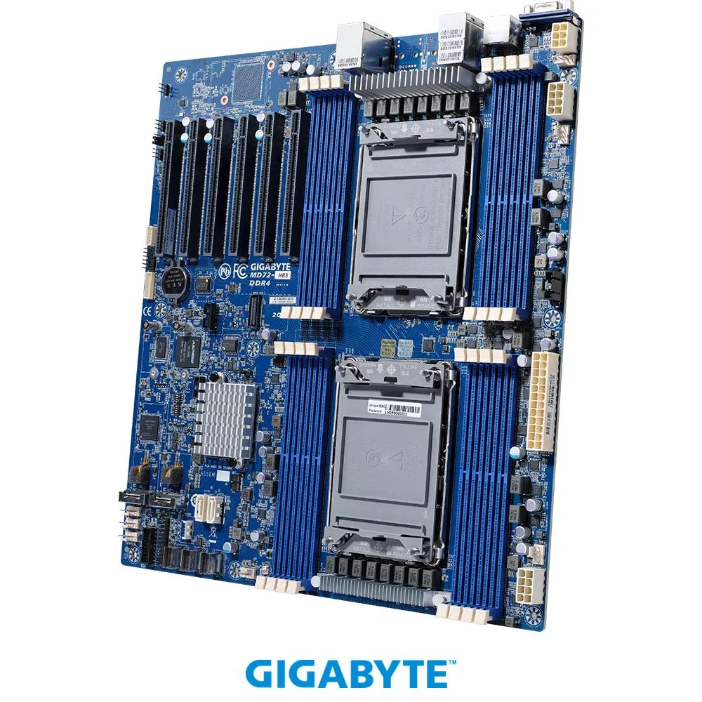 GIGABYTE GIGABYTE MD72-HB3 server motherboard, Dual Socket P+, 16 DDR4 3200 slots, 256GB max — zdjęcie produktu