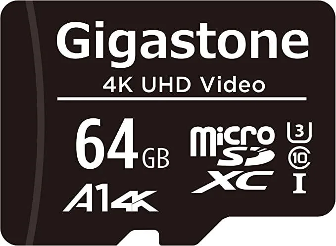 Gigastone Corporation Gigastone Corporation 64-1-1 64GB microSDXC UHS-I A1 Class 10 U3 memory card — Produktfoto