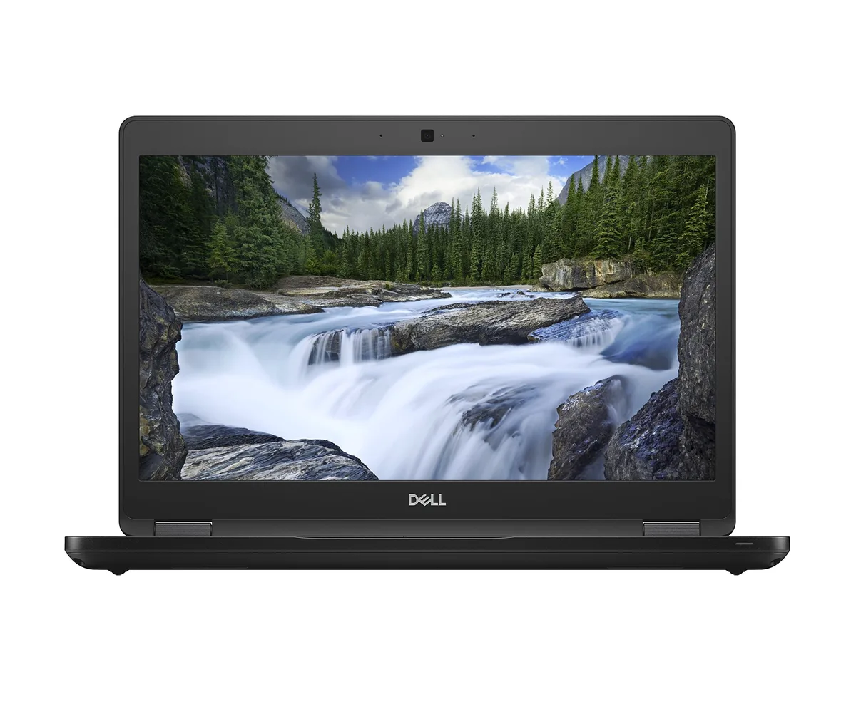 Silver 14 inch business laptop, matte screen, closed lid