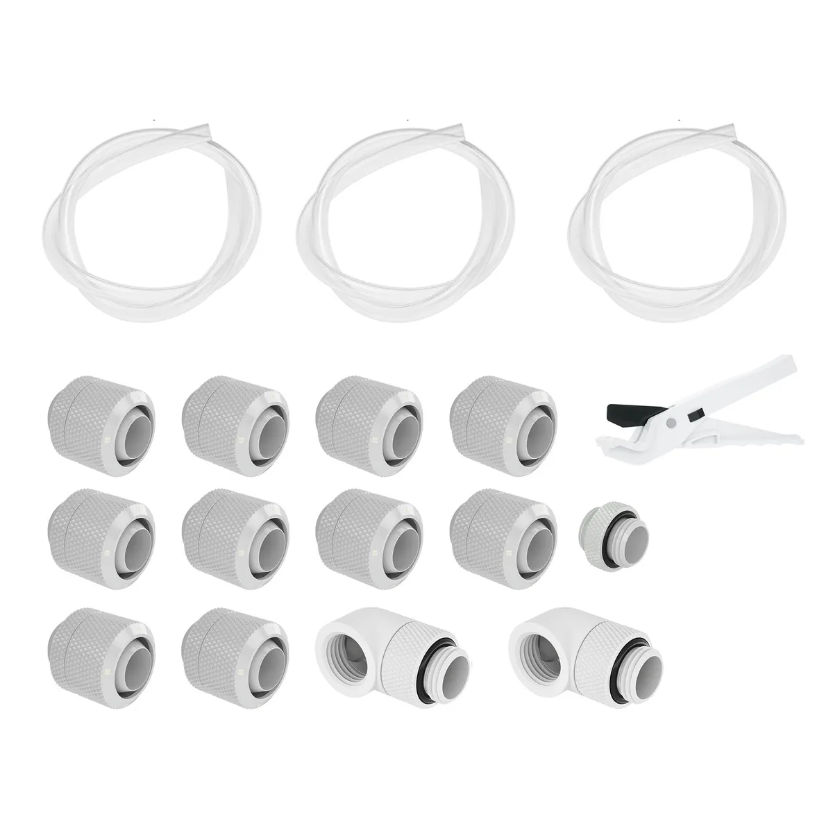 FormulaMod FormulaMod Soft Tube Fitting Kit White 10x13mm — photo du produit