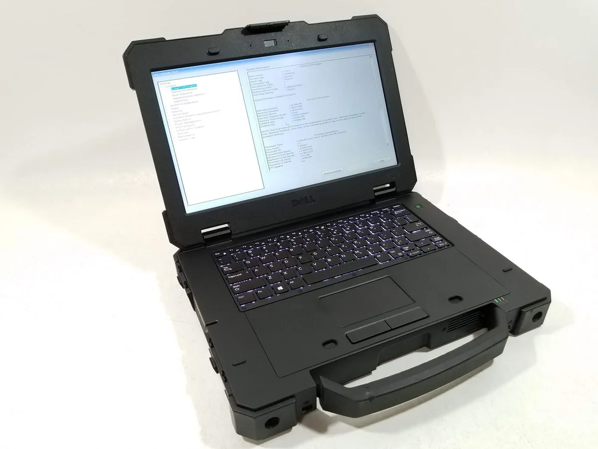 Dell Latitude 7414 rugged 14.1 inch touchscreen laptop closed matte dark grey chassis