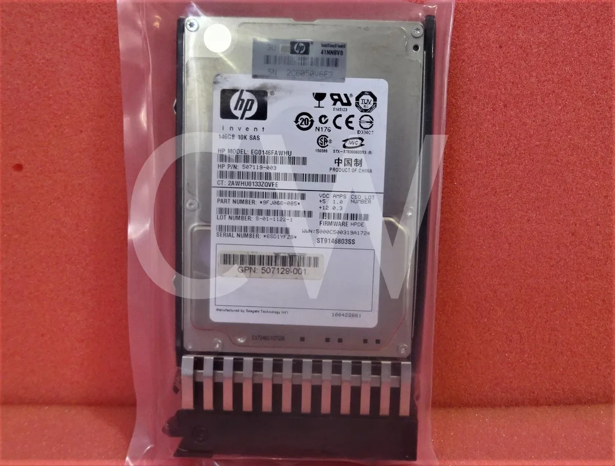 HP HP EG0146FAWHU 146GB 10000RPM 2.5" SAS internal hard drive — produktbild