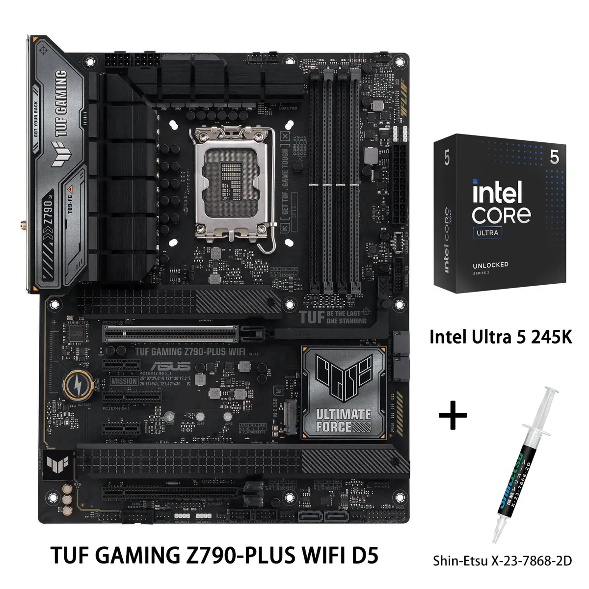 ASUS ASUS TUF GAMING Z790-PLUS WIFI D5 Intel motherboard Ultra 5 245K combo — product photo