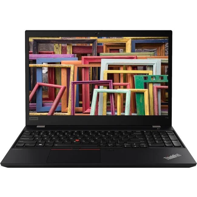 Black 15.6 inch non-touch laptop with matte finish and fingerprint reader