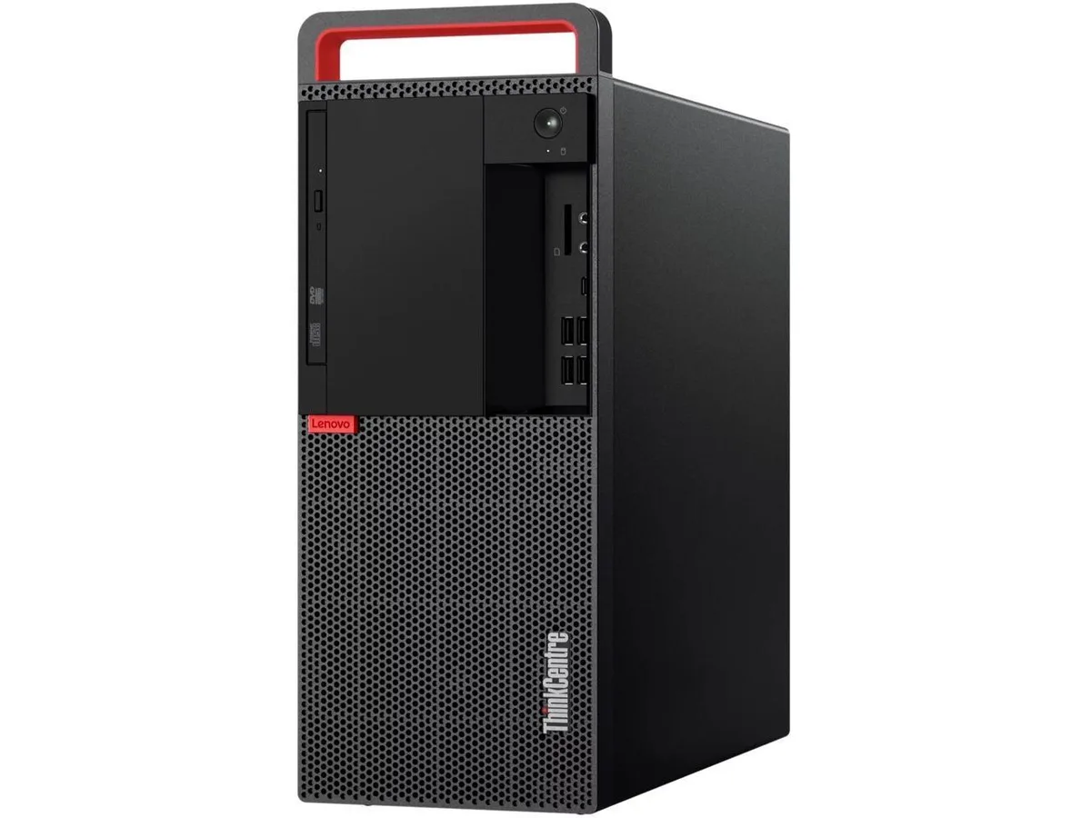 Lenovo ThinkCentre M920t tower desktop in black finish