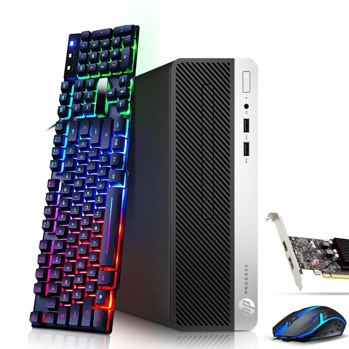 Compact black small-form-factor desktop tower