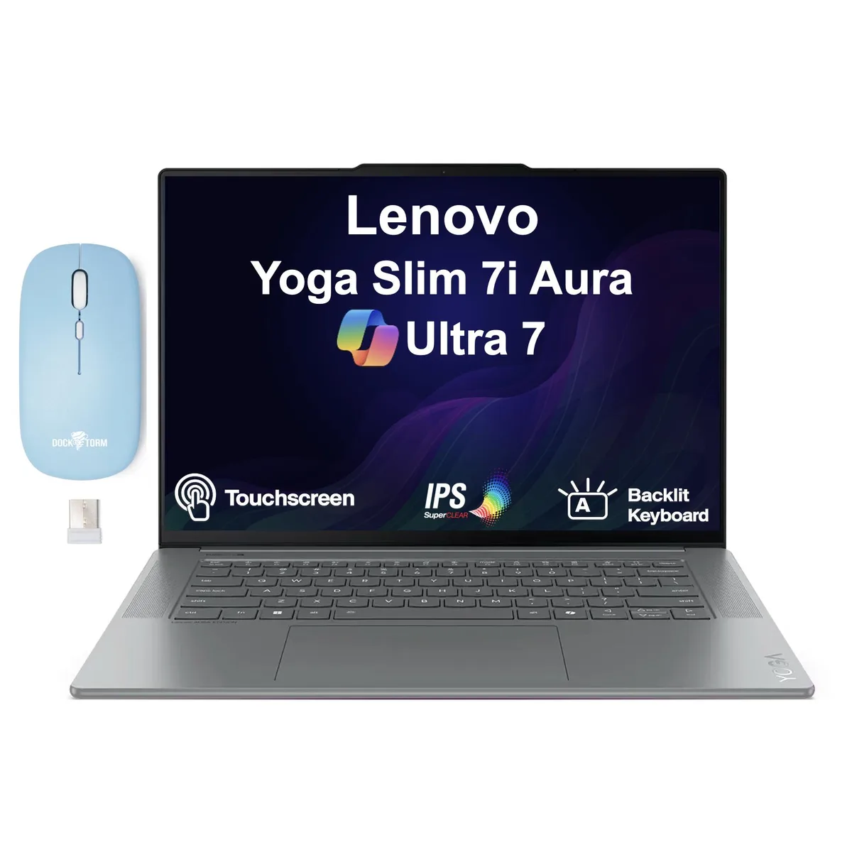 Luna Grey laptop with 15.3 inch touchscreen display