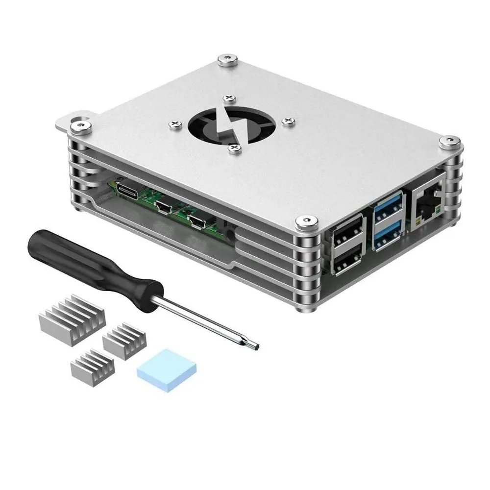 AAAwave AAAwave Raspberry Pi Aluminium Case Kit with Laminated Frame and Heatsink — fotografie produktu