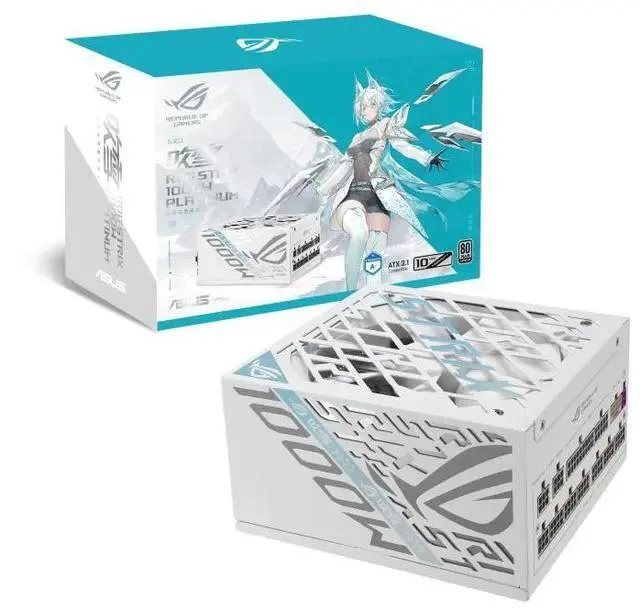 ASUS ASUS ROG STRIX 1000W Platinum Snow Edition power supply — product photo