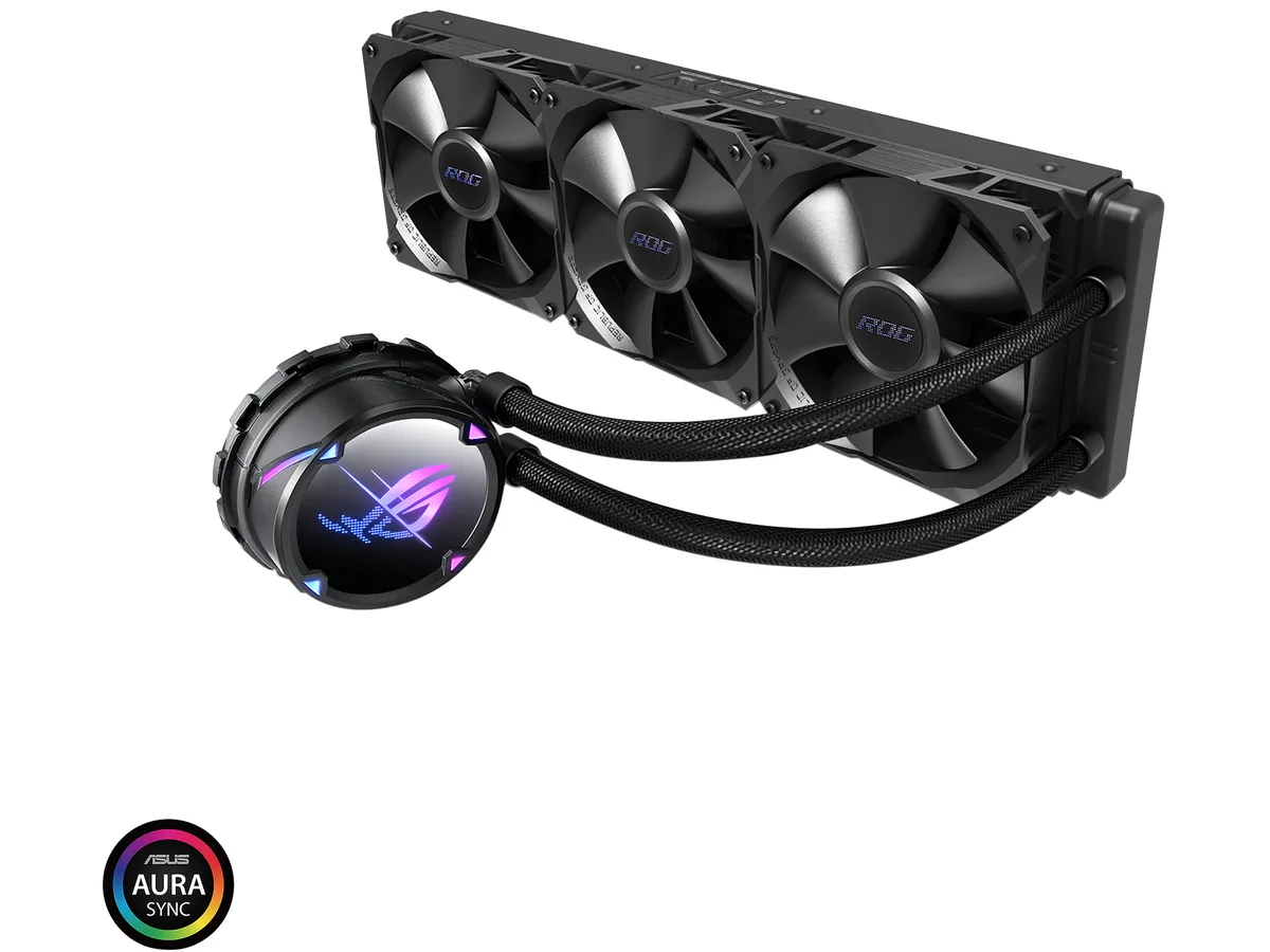 ASUS ASUS ROG STRIX LC II 360 liquid cooler 360mm radiator triple 120mm fans — product photo