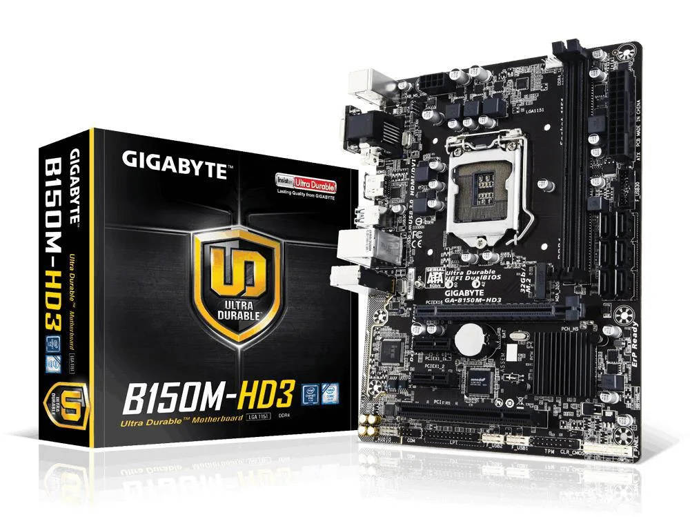 GIGABYTE GIGABYTE GA-B150M-HD3 Intel motherboard — photo du produit
