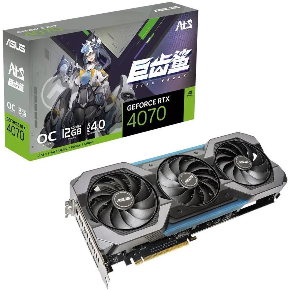 ASUS ASUS ATS-RTX4070-O12G-GAMING graphics card — 商品照片