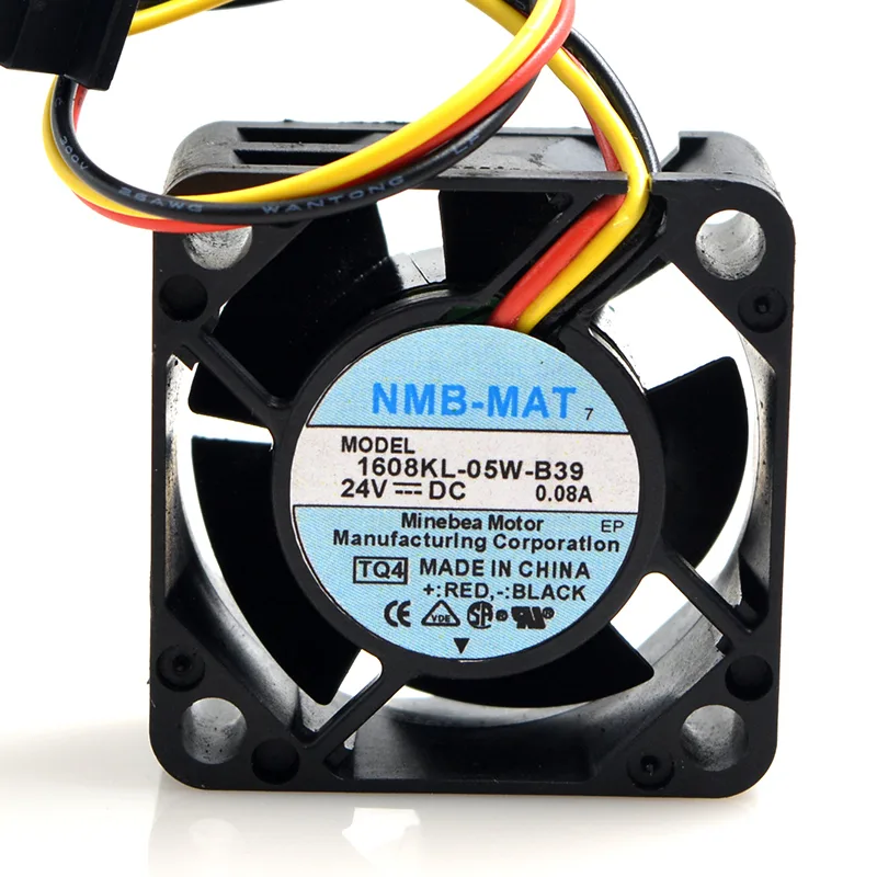 SXDOOL SXDOOL 1608KL-05W-B39 40mm 24V 0.07/0.08A 3-Wire case fan — productfoto