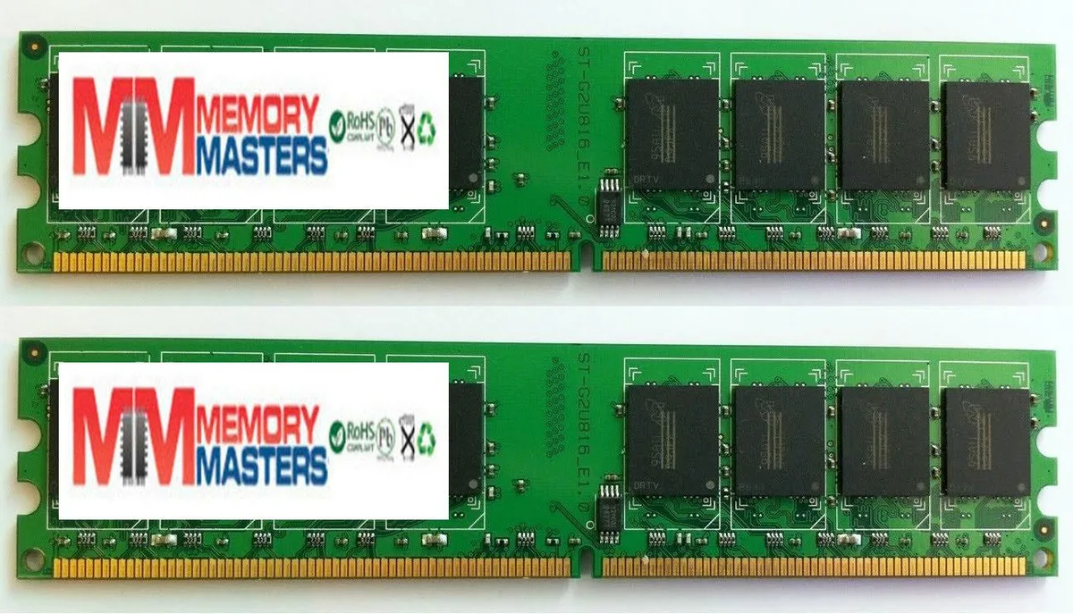 Simmtec, Inc Simmtec, Inc 2GB 2x 1GB DDR2 PC2 6400 800Mhz 240 Pin DIMM desktop RAM — photo du produit